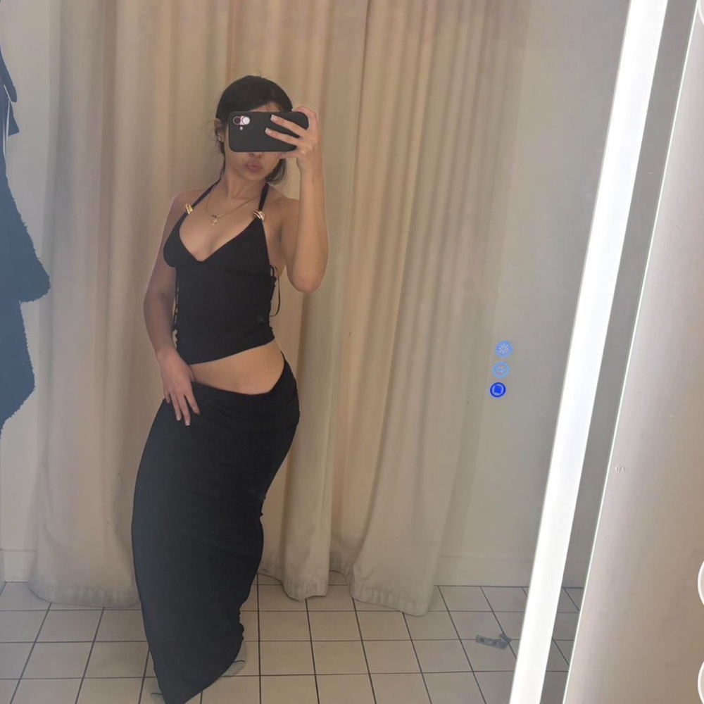 Princess Polly Black Maxi Skirt